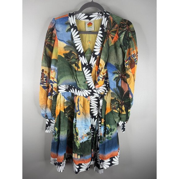 FARM Rio Carioca Mini Dress Wrap Size XS NWT - Picture 4 of 6